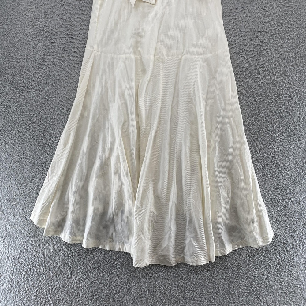 Free People Summer Ready Dress Womens Large Ivory Cutout‎ Buttons Beachy Boho - Picture 12 of 14